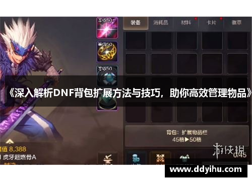 《深入解析DNF背包扩展方法与技巧，助你高效管理物品》