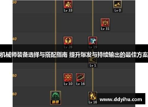 机械师装备选择与搭配指南 提升爆发与持续输出的最佳方案