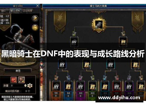 黑暗骑士在DNF中的表现与成长路线分析